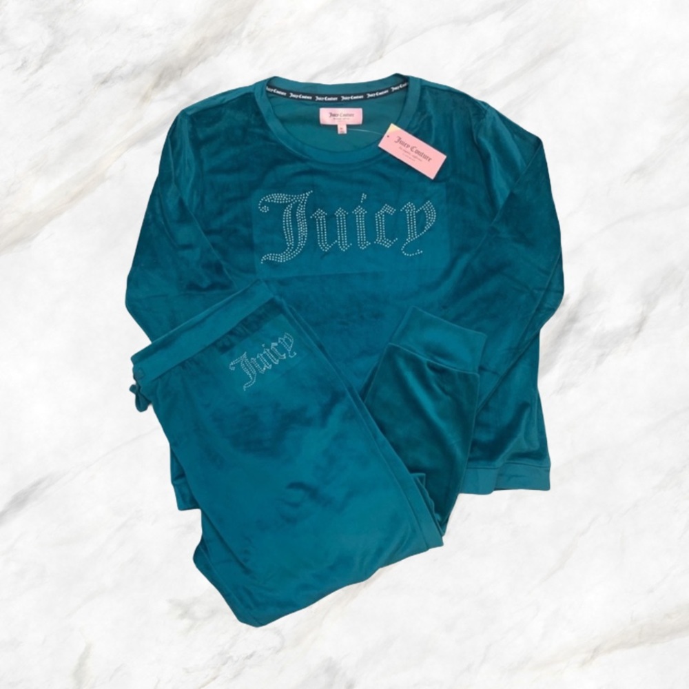 NWOT Juicy Couture Velour Jogger Pajama Set